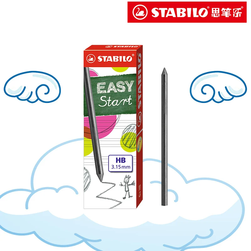 Стержни для карандаша Stabilo HB, механические Черные Карандаши для рисования, 6 шт./коробка, офисные и школьные принадлежности, 3,15 мм
Стержни для карандаша Stabilo HB, механические Черные Карандаши для рисования, 6 шт./коробка, офисные и школьные принадлежности, 3,15 мм