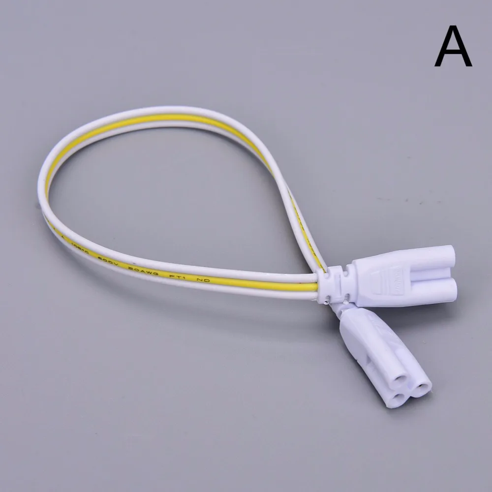 

Горячая Распродажа 3 pin с нарезкой на обоих концах кабель провод светодиодный разъем пробки 30 см двухфазный трехфазный T4 T5 T8 светодиодный св...