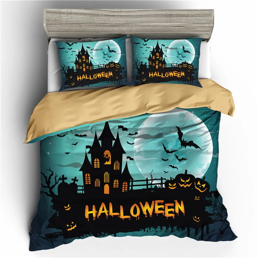A Bedding Set 3D Printed Duvet Cover Bed Set Halloween Home Textiles for Adults Bedclothes with Pillowcase #WSJ58
A Bedding Set 3D Printed Duvet Cover Bed Set Halloween Home Textiles for Adults Bedclothes with Pillowcase #WSJ58