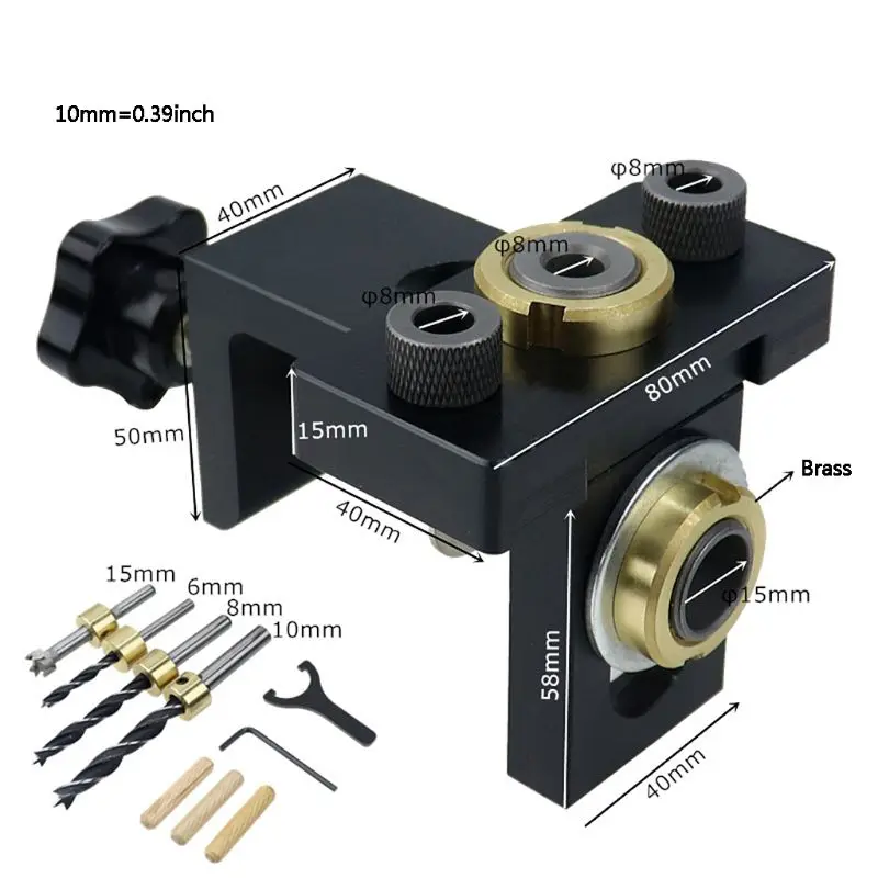 3 in 1 Straight Hole Locator Drill Guide Woodworking Puncher Furniture Carpentry E5BB
3 in 1 Straight Hole Locator Drill Guide Woodworking Puncher Furniture Carpentry E5BB