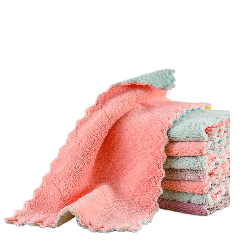 1/5pcs Is Cheaper Double-layer Absorbent Microfiber Kitchen Dish Cloth Non-stick Oil Household Cleaning Wiping Towel Kichen Tool
1/5pcs Is Cheaper Double-layer Absorbent Microfiber Kitchen Dish Cloth Non-stick Oil Household Cleaning Wiping Towel Kichen Tool