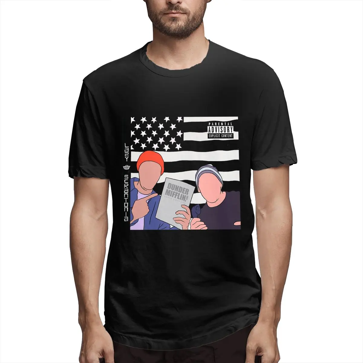 Scranton The Electric City Lazy Scranton Outkast Inspired Album Cover Dwight And Michael Men's Crew Neck Cotton T-Shirt
Scranton The Electric City Lazy Scranton Outkast Inspired Album Cover Dwight And Michael Men's Crew Neck Cotton T-Shirt