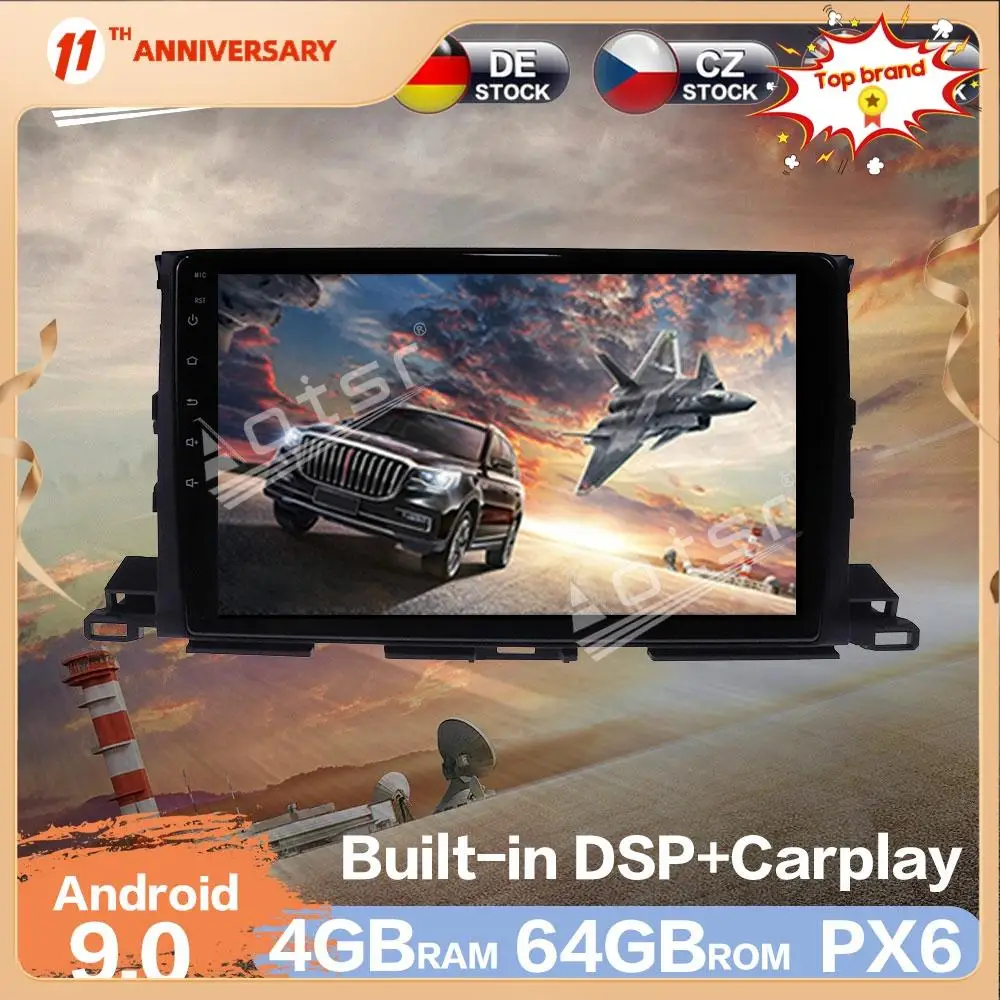 Aotsr Android 9.0 4G RAM Car Radio GPS Navigation DSP Car Auto Stereo Video Multimedia DVD Player For Toyota Highlander 2013-18
Aotsr Android 9.0 4G RAM Car Radio GPS Navigation DSP Car Auto Stereo Video Multimedia DVD Player For Toyota Highlander 2013-18