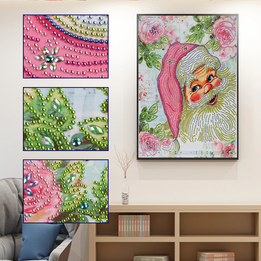 5D алмазная живопись, частичное сверло, квадратный Санта-Клаус, фотография, мозаика, Рождественское украшение
5D алмазная живопись, частичное сверло, квадратный Санта-Клаус, фотография, мозаика, Рождественское украшение