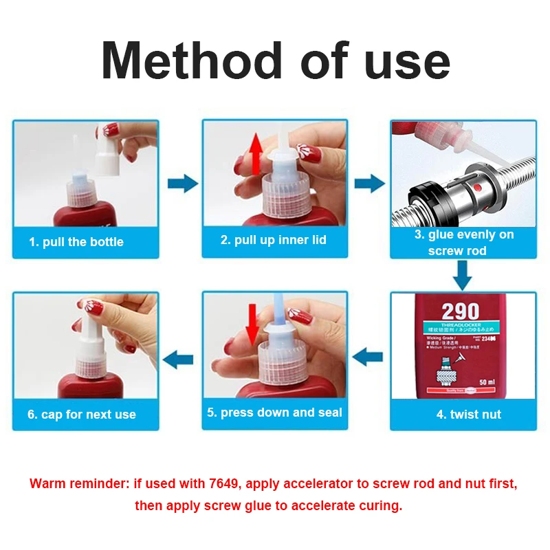 50ML High Strength Threadlocker Anaerobic Adhesive Glue 271 272 Locking Adhesive Metal Screw Anaerobic Adhesive Anti-corrosion
50ML High Strength Threadlocker Anaerobic Adhesive Glue 271 272 Locking Adhesive Metal Screw Anaerobic Adhesive Anti-corrosion