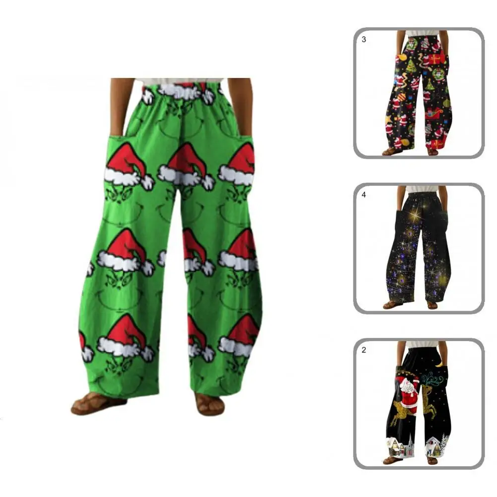 Long Soft Texture Christmas Tree Snowflake Print Women Casual Trousers for Daily Life
Long Soft Texture Christmas Tree Snowflake Print Women Casual Trousers for Daily Life