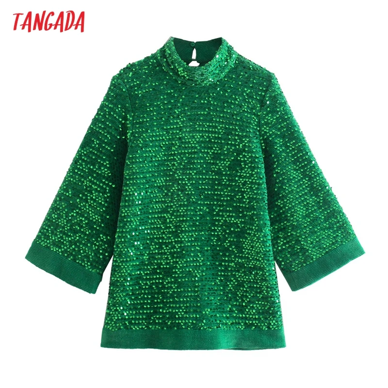 Tangada Spring Women Oversized Green Beading Blouse Long Sleeve Chic Female Office Lady Shirt AB48
Tangada Spring Women Oversized Green Beading Blouse Long Sleeve Chic Female Office Lady Shirt AB48