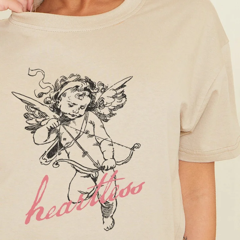 Retro Style Women Cupid Print T-Shirt Street Style Oversized Cute Aesthetic Tee Fashion Tumblr Shirt Cotton Ladies Top
Retro Style Women Cupid Print T-Shirt Street Style Oversized Cute Aesthetic Tee Fashion Tumblr Shirt Cotton Ladies Top