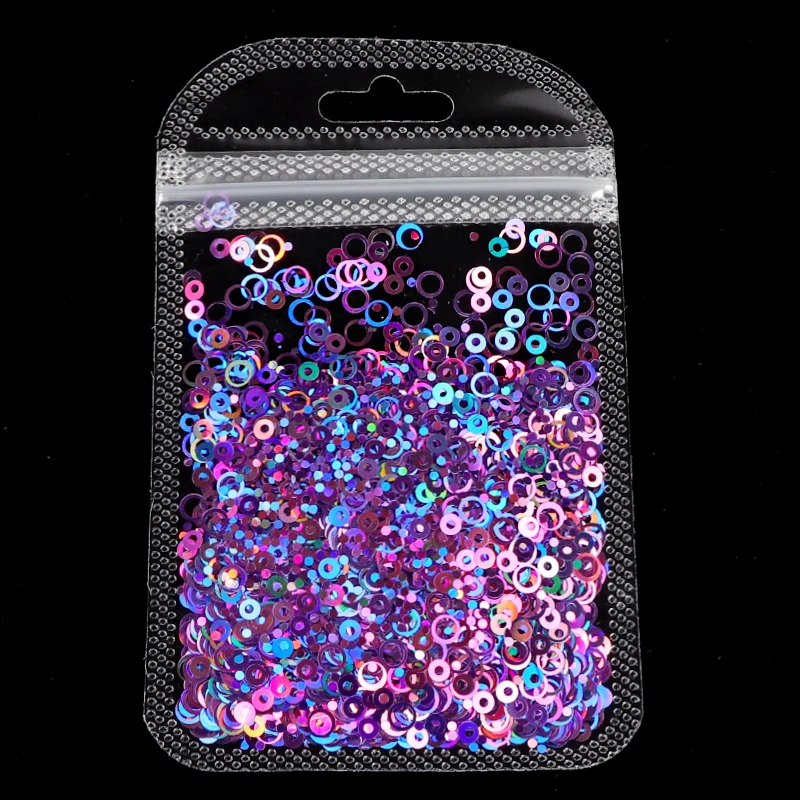 Holographic Laser Nail Art Sequins Size Mixed Ring Slice Nail Accessories Shiny Colorful Flake Manicure Design 3D Decoration
Holographic Laser Nail Art Sequins Size Mixed Ring Slice Nail Accessories Shiny Colorful Flake Manicure Design 3D Decoration