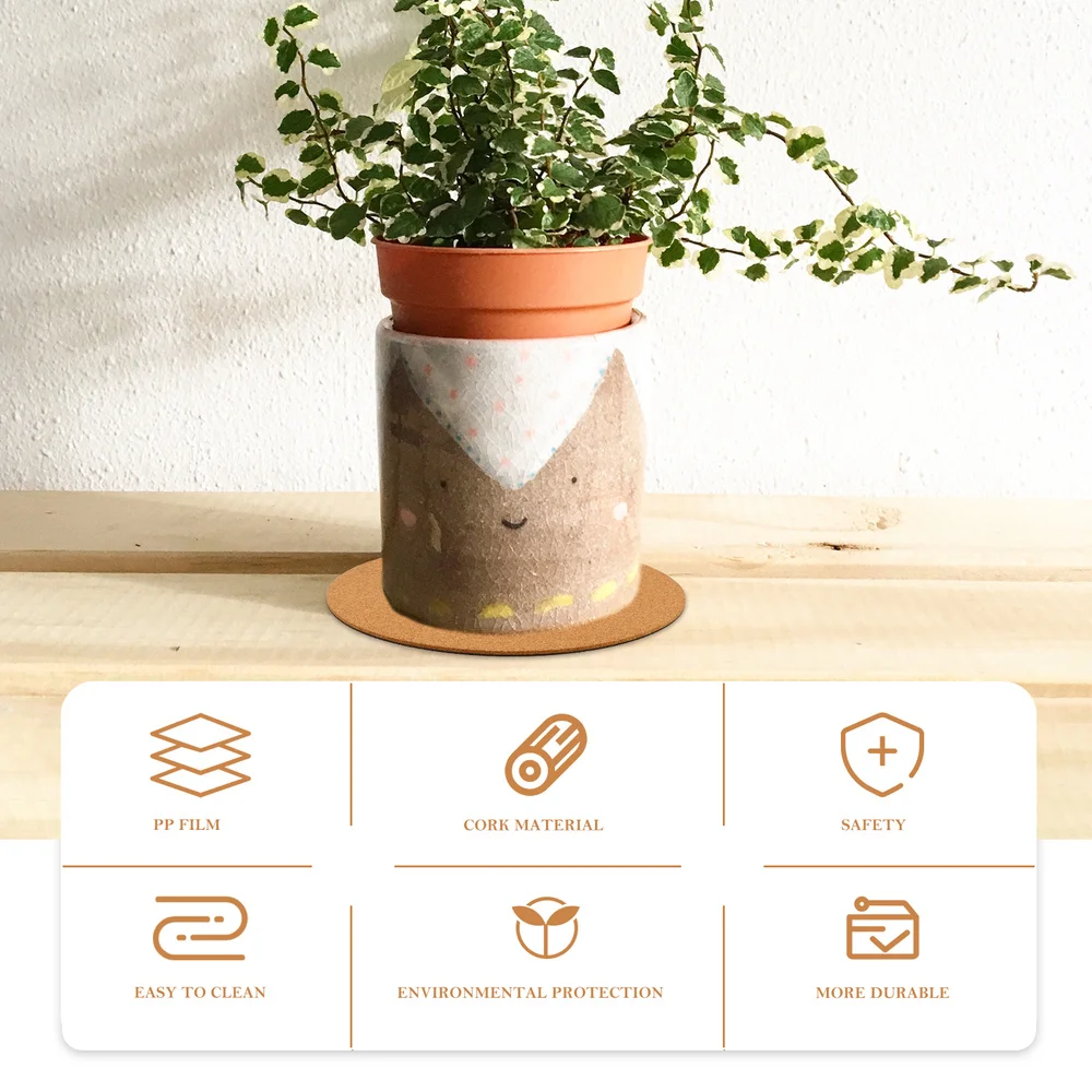 10pcs Cork Coaster Plant Saucers for Gardening Cork Plant Plate Flowerpot Pad
10pcs Cork Coaster Plant Saucers for Gardening Cork Plant Plate Flowerpot Pad