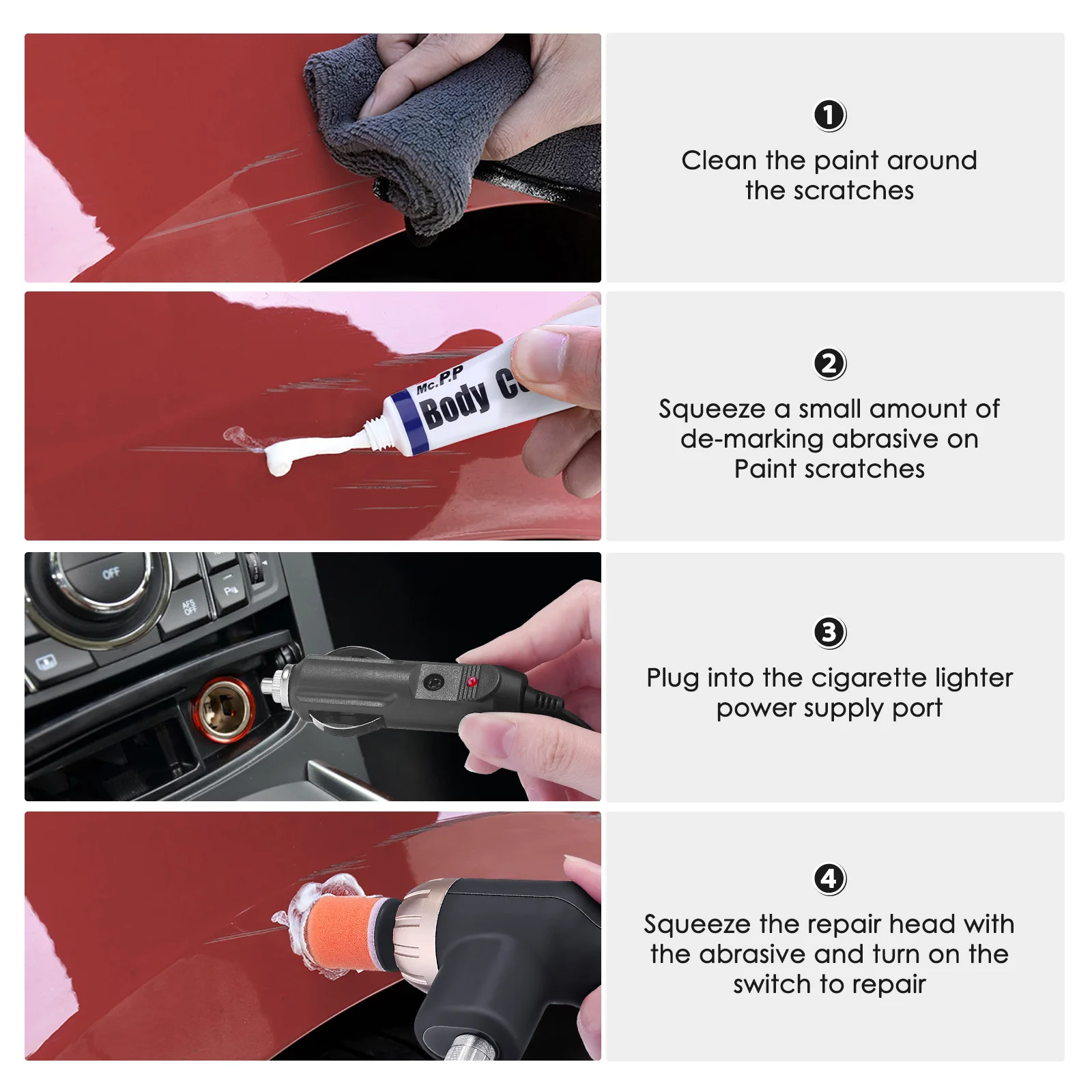 Car Buffer Polisher Kit Polishing Paint Correcting Buffer Tool Car Scratch Remover Correcting Polish
Car Buffer Polisher Kit Polishing Paint Correcting Buffer Tool Car Scratch Remover Correcting Polish
