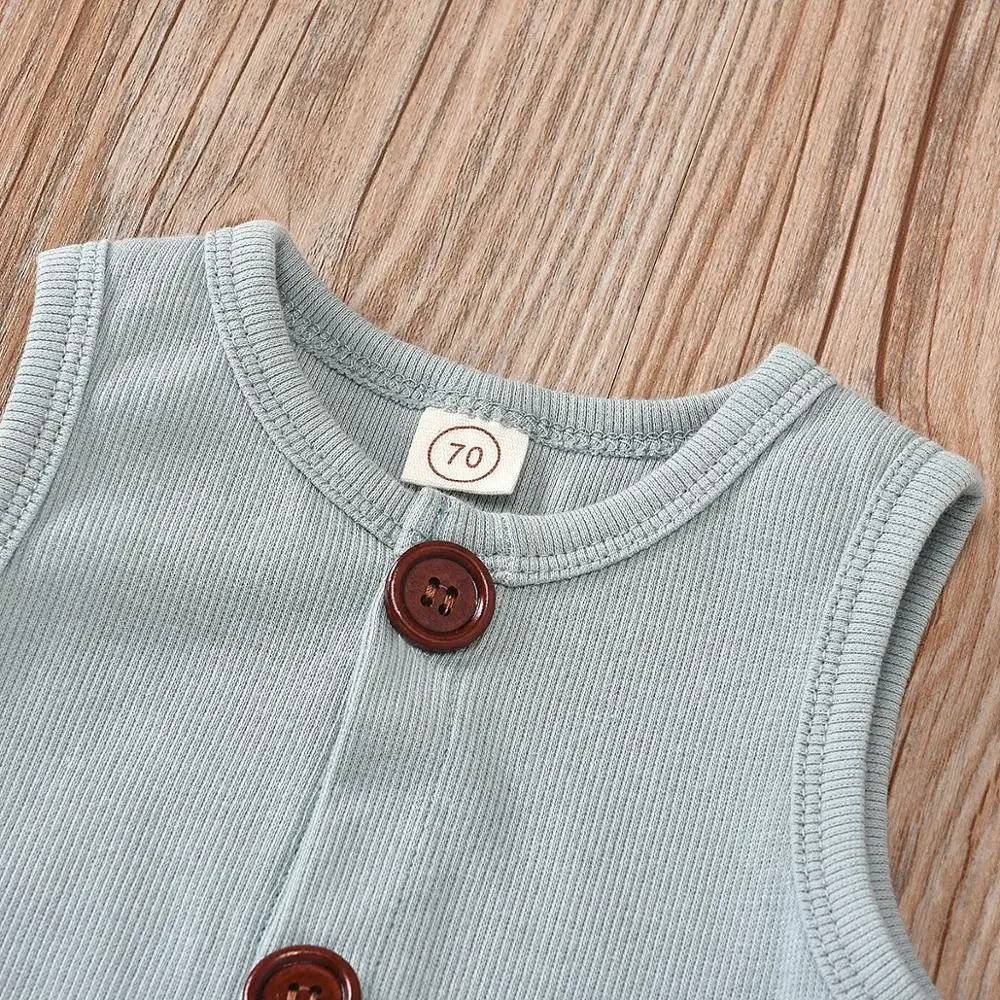 Caaual Cotton Newborn Knit Ribbed Baby Boy Clothes Sleeveless Romper Outfit Solid 3 Color Summer Cloth For Kids
Caaual Cotton Newborn Knit Ribbed Baby Boy Clothes Sleeveless Romper Outfit Solid 3 Color Summer Cloth For Kids
