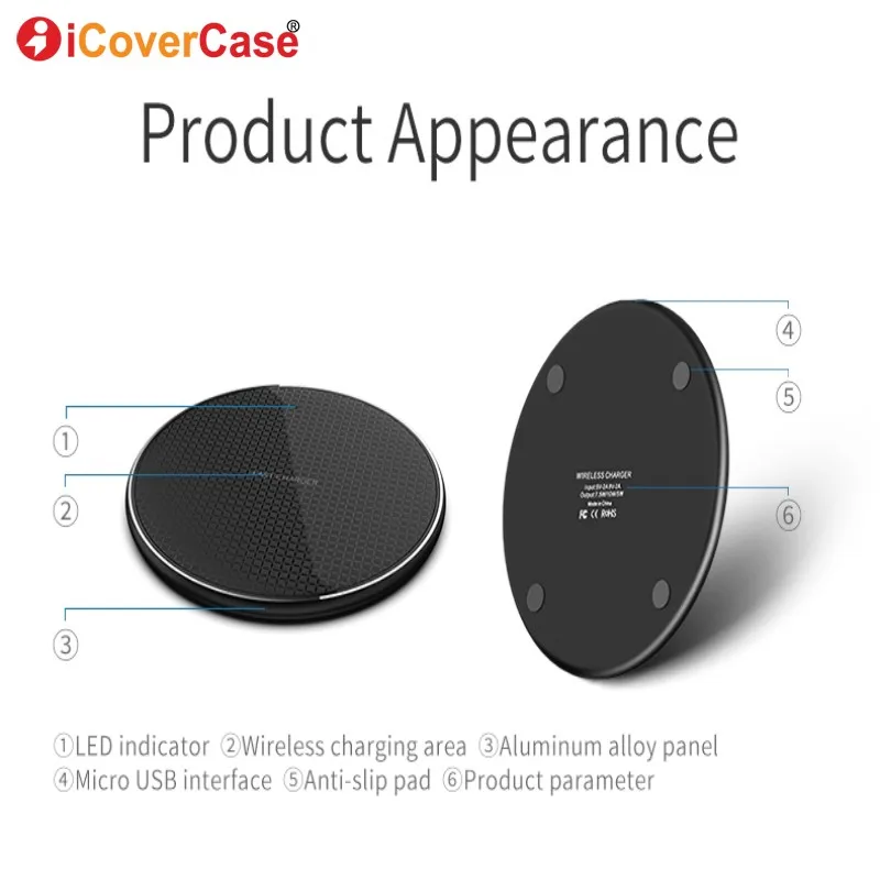 Wireless Charger Qi Fast Charging Pad Power For Huawei Mate 30 / pro 20 Pro P30 LG G8X V50S ThinQ 5G Phone Accessory | Мобильные