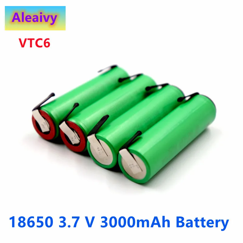 18650 battery 3.7 V 3000mAh Li ion rechargeable battery for SONY us18650 vtc6 battery + DIY Nickel lithium battery
18650 battery 3.7 V 3000mAh Li ion rechargeable battery for SONY us18650 vtc6 battery + DIY Nickel lithium battery