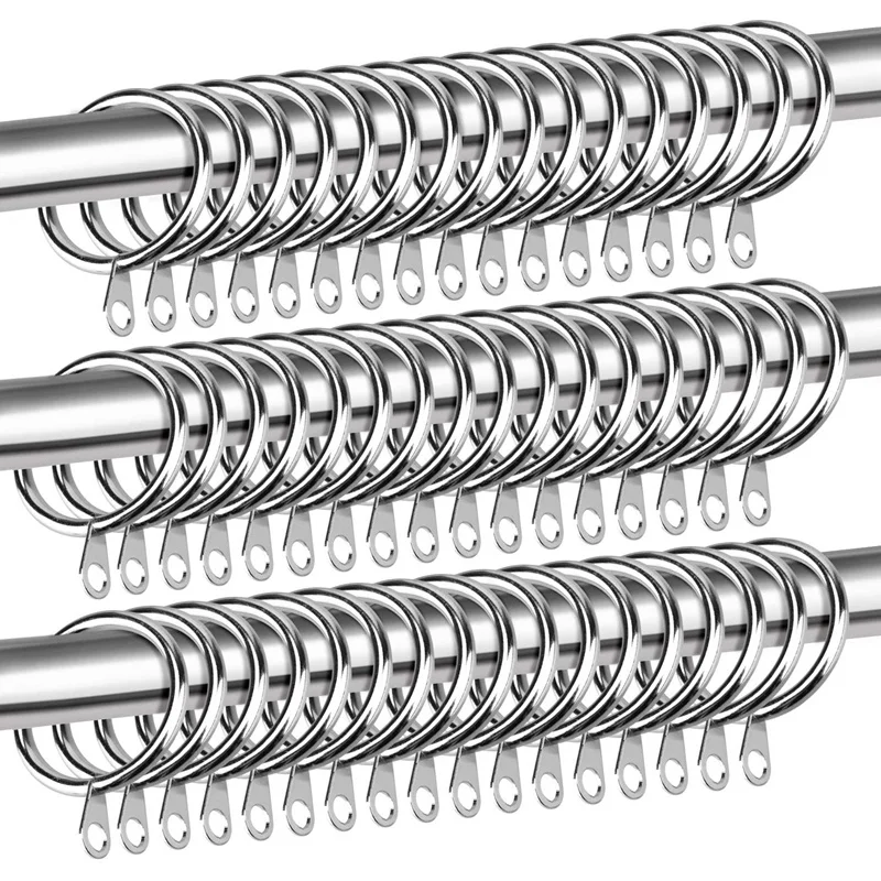 60Pcs Metal Drapery Curtain Rings Hanging Rings for Curtains and Rods,Drape Sliding Eyelet Rings 38 mm Internal Diameter
60Pcs Metal Drapery Curtain Rings Hanging Rings for Curtains and Rods,Drape Sliding Eyelet Rings 38 mm Internal Diameter