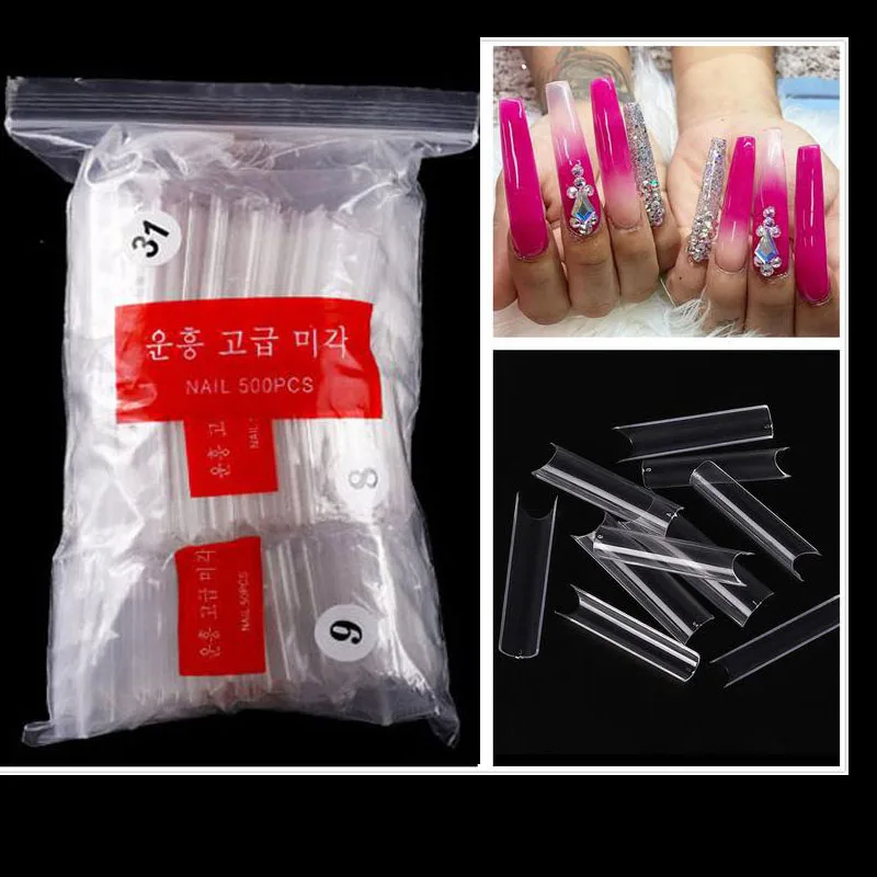 100/500Pcs Blank Half Tube C Curve Artificial False Nail Tips | Nail Art | Fake Nails | False Nail Clear Color Nail Tip
100/500Pcs Blank Half Tube C Curve Artificial False Nail Tips | Nail Art | Fake Nails | False Nail Clear Color Nail Tip