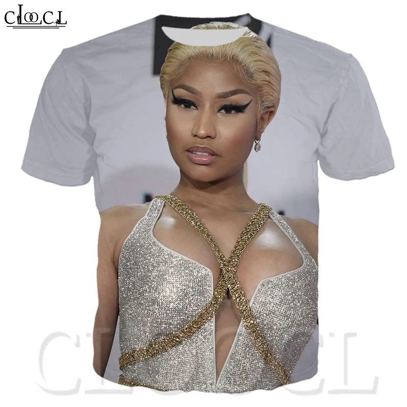 

3D Print Fashion Nicki Minaj T Shirt Sexy Rapper Star Hip Hop Singer Sweatshirt Tees Casual Plus Size Tshirt Women/Men Clothes