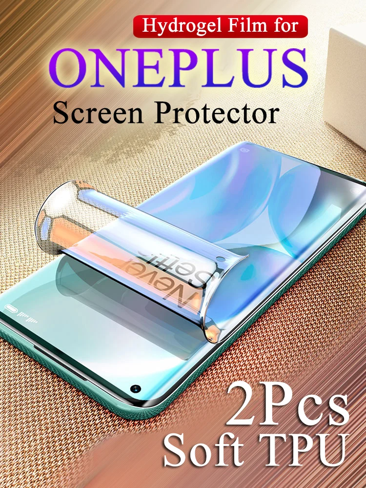 Мягкая Гидрогелевая пленка для OnePlus 9 9R 8Pro 8T защитная экрана 1 + 7 7Pro 7tpro полное