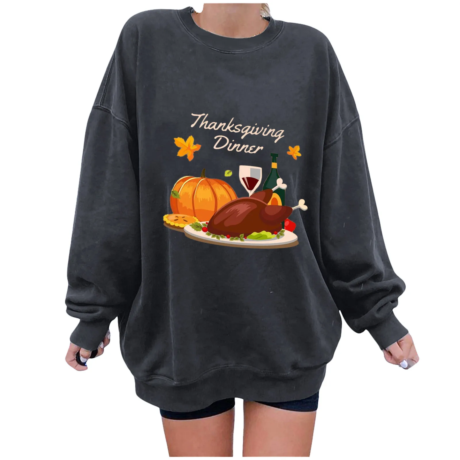 Women's Sweatshirts Pullovers Long Sleeve Y2K Sweatshirts Sweatshirt O-Neck Pullover Top Printing Loose top *8
Women's Sweatshirts Pullovers Long Sleeve Y2K Sweatshirts Sweatshirt O-Neck Pullover Top Printing Loose top *8