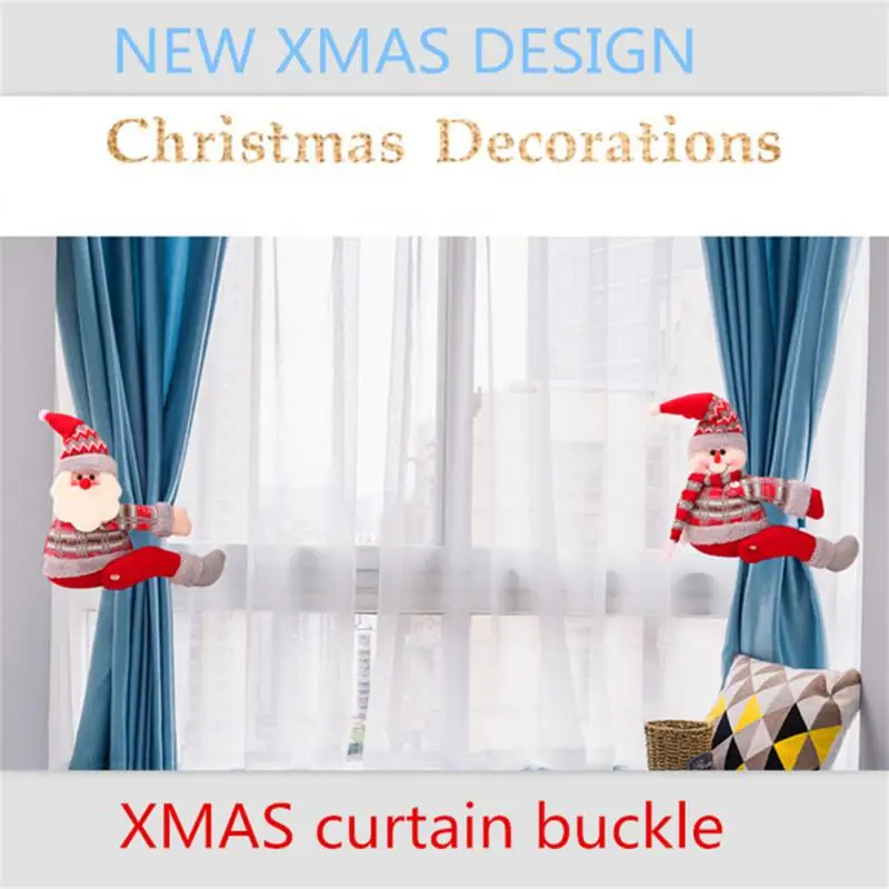 New Year Christmas Curtain Buckle Holder Clip Santa Claus Doll Buckle Tieback Christmas Decorations for Home Xmas Ornaments Noel
New Year Christmas Curtain Buckle Holder Clip Santa Claus Doll Buckle Tieback Christmas Decorations for Home Xmas Ornaments Noel