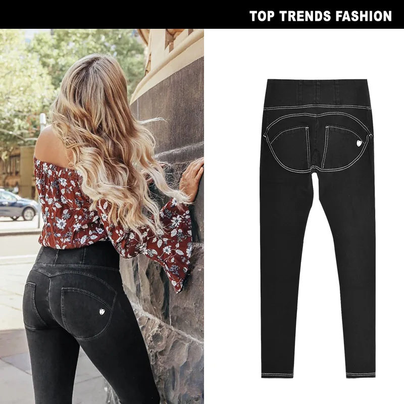 European and American Fitness Yoga Pants women's high waist elastic denim version peach hip lifting pants wash black
European and American Fitness Yoga Pants women's high waist elastic denim version peach hip lifting pants wash black