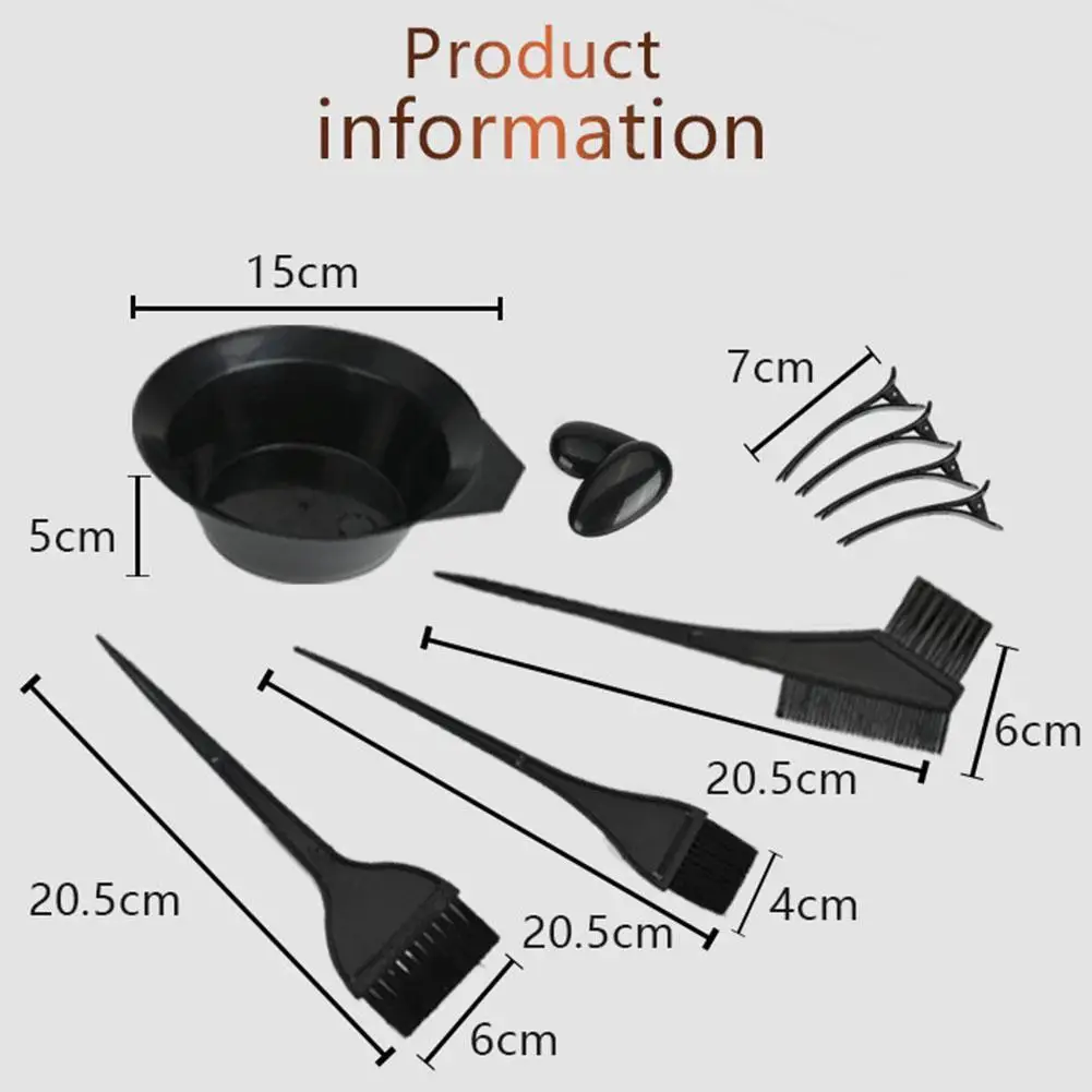 9 Pcs / Set Home Salon Hair Dyeing Brush Hair Dyeing Cream Bowl Coloring Brush Comb Aercap Clips Dyeing Cape Kits Hair Tint Tool
9 Pcs / Set Home Salon Hair Dyeing Brush Hair Dyeing Cream Bowl Coloring Brush Comb Aercap Clips Dyeing Cape Kits Hair Tint Tool