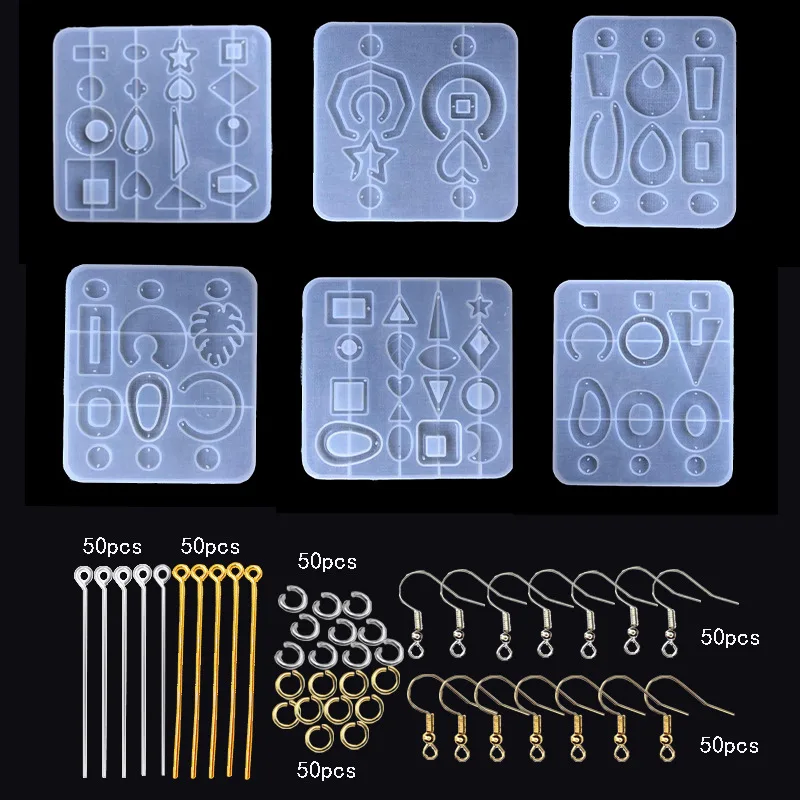 306 Diy Crystal Epoxy Earrings Pendant Mold Set, Geometric Silicone Necklace Jewelry Making Model
306 Diy Crystal Epoxy Earrings Pendant Mold Set, Geometric Silicone Necklace Jewelry Making Model