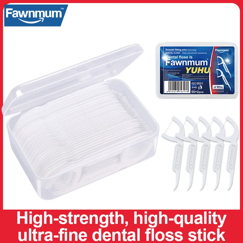 Fawnmum YuHu 52pcs/Box Dental Flossing Toothpick Stick Dental Interdental ToothBrush Cleaning Care Oral Teeth Smooth Floss
Fawnmum YuHu 52pcs/Box Dental Flossing Toothpick Stick Dental Interdental ToothBrush Cleaning Care Oral Teeth Smooth Floss