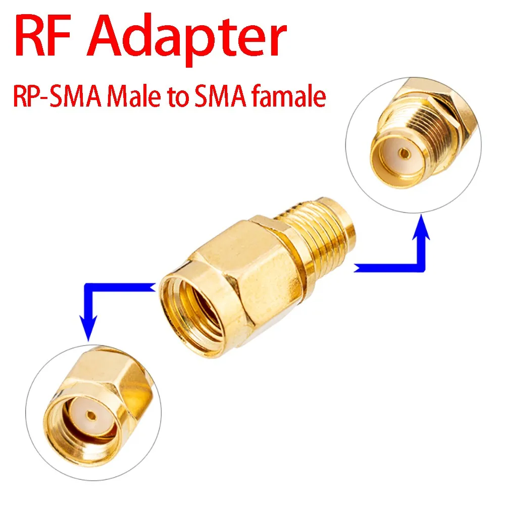 1pcs RP-SMA Male To SMA Famale Or SMA Male (male Pin) To RP-SMA (male Pin) Famale RF Coaxial Connector
1pcs RP-SMA Male To SMA Famale Or SMA Male (male Pin) To RP-SMA (male Pin) Famale RF Coaxial Connector