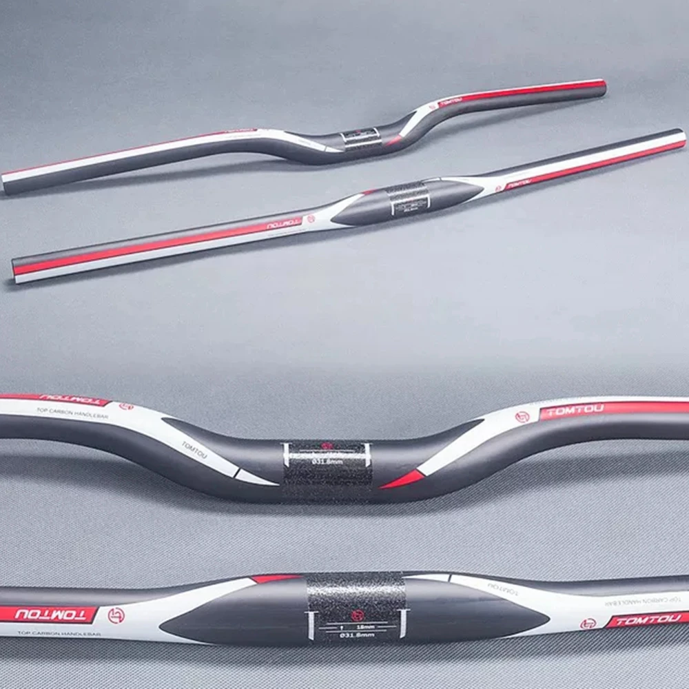 TOMTOU Mountain Bike Bars Carbon Fibre Handlebar Horizontal One-shaped Bicycle MTB Parts 31.8mm Red UD Matte Finish
TOMTOU Mountain Bike Bars Carbon Fibre Handlebar Horizontal One-shaped Bicycle MTB Parts 31.8mm Red UD Matte Finish