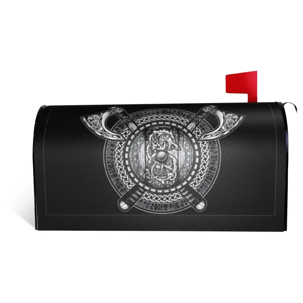 Fenrir Viking Shield (Grayscale) Vikings(1) Mailbox Cover Cute Postbox Casual R339 mail matter 
Fenrir Viking Shield (Grayscale) Vikings(1) Mailbox Cover Cute Postbox Casual R339 mail matter