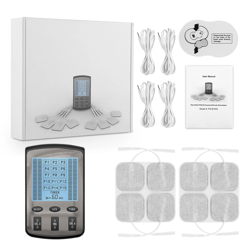15 Modes TENS Therapy Massager Electric EMS Nerve Muscle Stimulator Digital Pulse Body Massage Device Health Care Tool
15 Modes TENS Therapy Massager Electric EMS Nerve Muscle Stimulator Digital Pulse Body Massage Device Health Care Tool