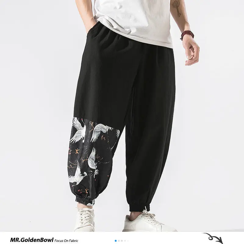 MrGoldenBowl Man 2020 Ankle-length Casual Harem Pants Mens Cotton Linen Chinese Style Oversize Toursers Male Print Pants Clothes
MrGoldenBowl Man 2020 Ankle-length Casual Harem Pants Mens Cotton Linen Chinese Style Oversize Toursers Male Print Pants Clothes