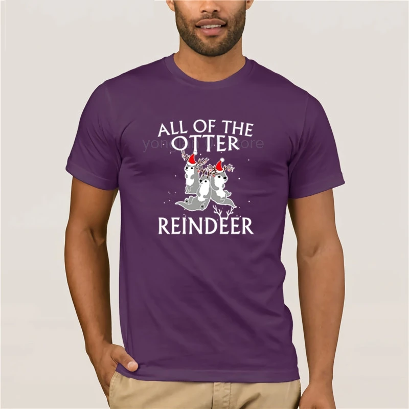 Men's Print Casual 100% Cotton T-Shirt Popular All Of The Otter Reindeer Christmas Holiday T Shirt personality T shirt
Men's Print Casual 100% Cotton T-Shirt Popular All Of The Otter Reindeer Christmas Holiday T Shirt personality T shirt