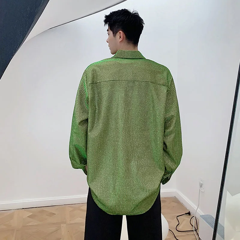 Male Japan Korea Style Stage Dress Shirts Nightclub Clothes Men Shiny Weave Long Sleeve Casual Shirts
Male Japan Korea Style Stage Dress Shirts Nightclub Clothes Men Shiny Weave Long Sleeve Casual Shirts