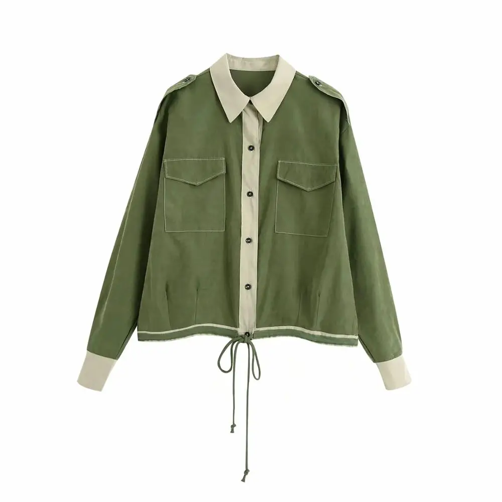 Klacwaya women 2020 fashion pockets full sleeve short jackets ladies turn down coller single breastde jacket casual female
Klacwaya women 2020 fashion pockets full sleeve short jackets ladies turn down coller single breastde jacket casual female
