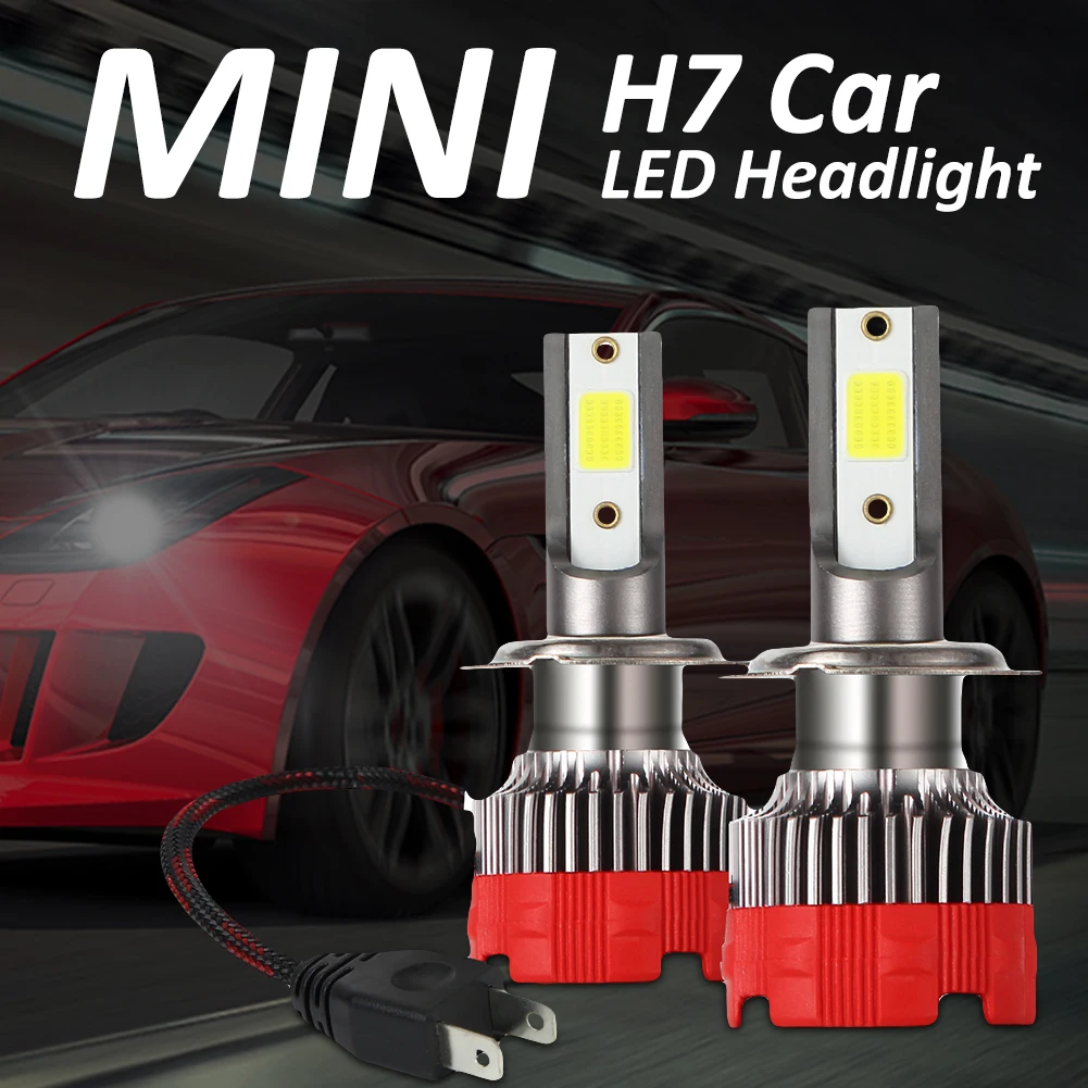 2Pcs Mini H7 LED Headlight Integrated LED Car Light Bulb Work Light IP65 6000K 12000LM 55W 9-30V
2Pcs Mini H7 LED Headlight Integrated LED Car Light Bulb Work Light IP65 6000K 12000LM 55W 9-30V