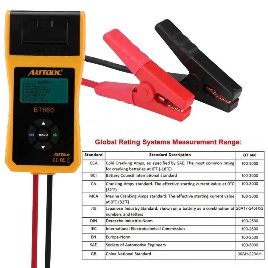 12V Battery Tester Digital Automotive Car Battery Load Analyzer Test with Printer Multi-language auto Battery Load Tester
12V Battery Tester Digital Automotive Car Battery Load Analyzer Test with Printer Multi-language auto Battery Load Tester