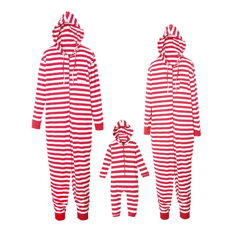 Leisure Tops Stripes Parent-Child Suit Christmas Siamese Parent-Child Matching Outfit
Leisure Tops Stripes Parent-Child Suit Christmas Siamese Parent-Child Matching Outfit