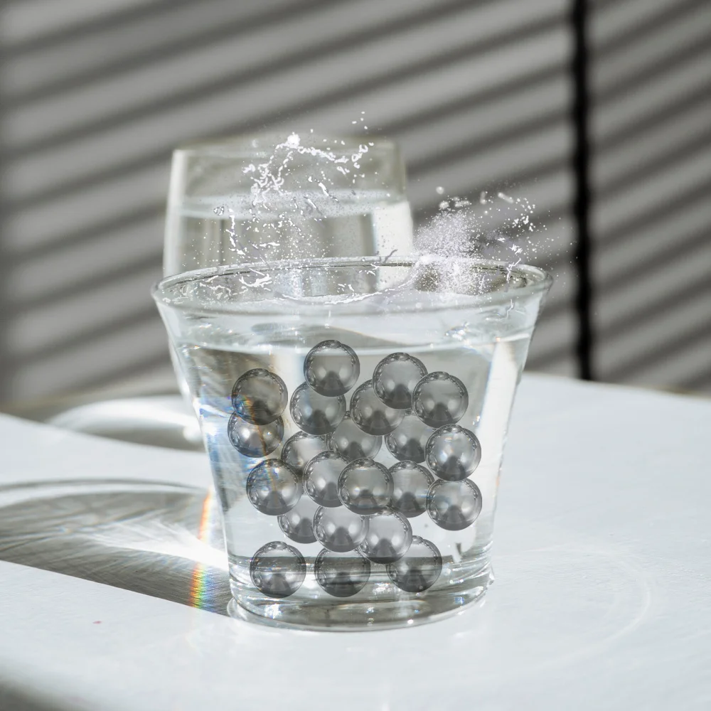 300Pcs Stainless Steel Decanter Cleaner Beads Reusable Cleaning Balls (Silver)