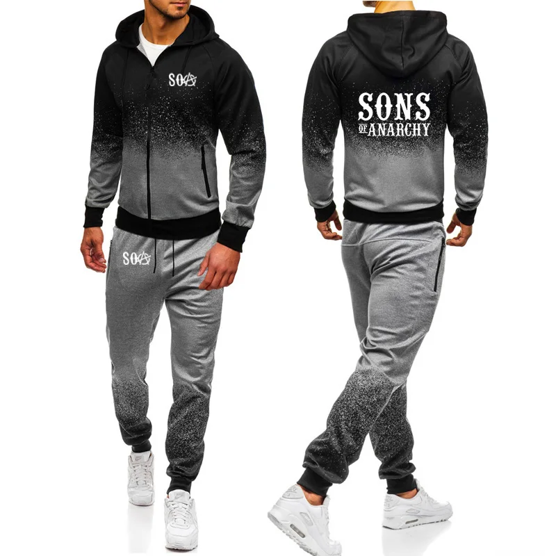 2021 SOA Sons of anarchy the child Sportswear SAMCRO Gradient Hoodies Men Streetwear Zipper Jacket Sweatshirt Sweatpants Suit
2021 SOA Sons of anarchy the child Sportswear SAMCRO Gradient Hoodies Men Streetwear Zipper Jacket Sweatshirt Sweatpants Suit