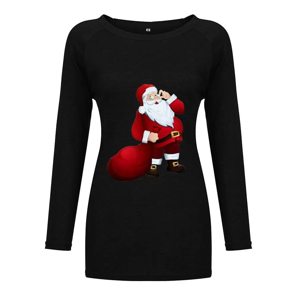 Свободные Круглый воротник с изображением Санты и подарков с длинными рукавами с принтами героев мультфильмов для женщин
Свободные Круглый воротник с изображением Санты и подарков с длинными рукавами с принтами героев мультфильмов для женщин