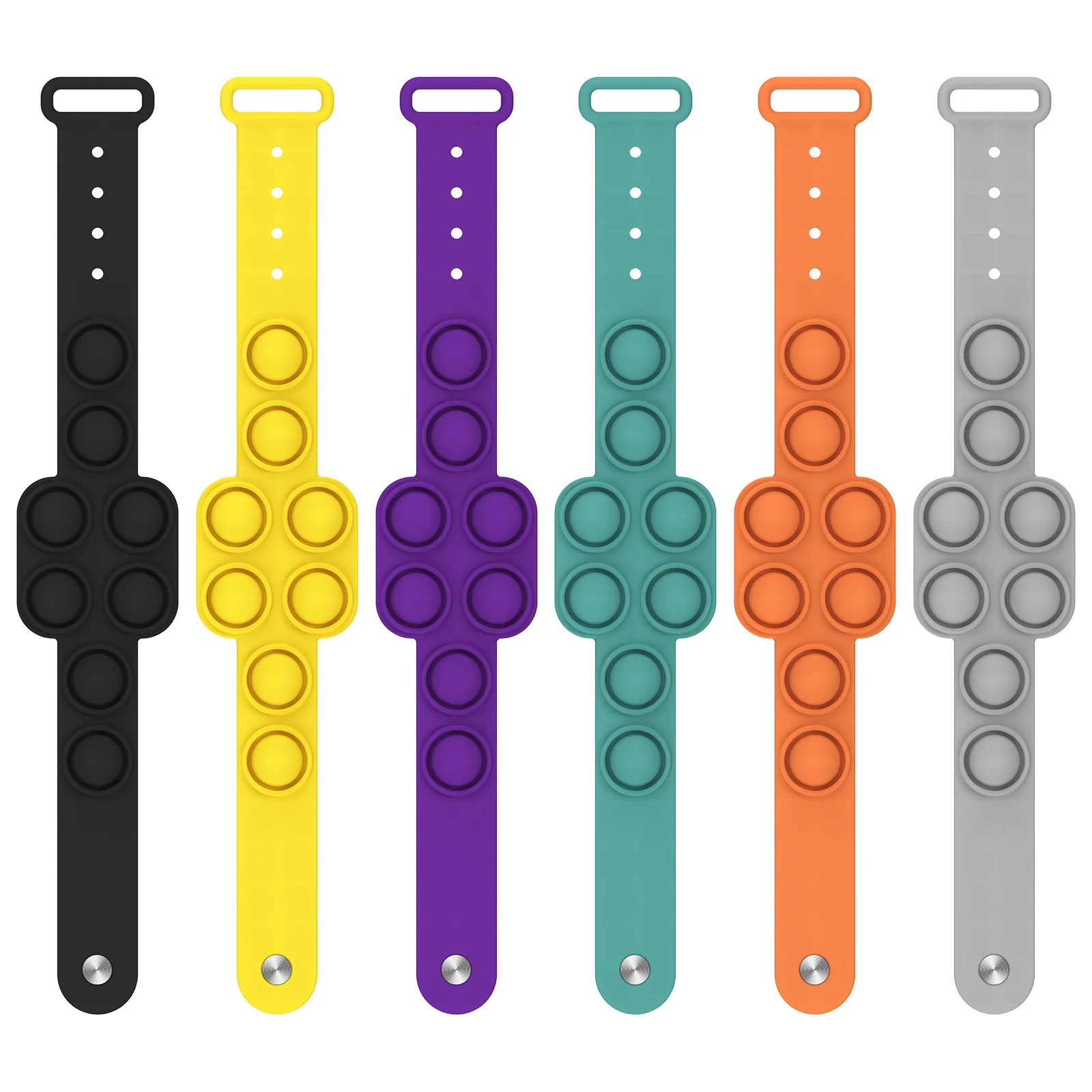 Silicone Bubble Wristband Mini Dimples Bracelet Fidget Sensory Toy Finger Decompression Game Stress Reliever Educationa Toys
Silicone Bubble Wristband Mini Dimples Bracelet Fidget Sensory Toy Finger Decompression Game Stress Reliever Educationa Toys
