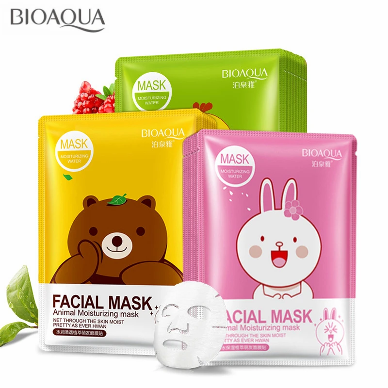 BIOAQUA Skin Care Cartoon Animal Water Facial Mask Moisturizing Oil Control Whitening Shrink Pores Face Mask Beauty Face Care
BIOAQUA Skin Care Cartoon Animal Water Facial Mask Moisturizing Oil Control Whitening Shrink Pores Face Mask Beauty Face Care