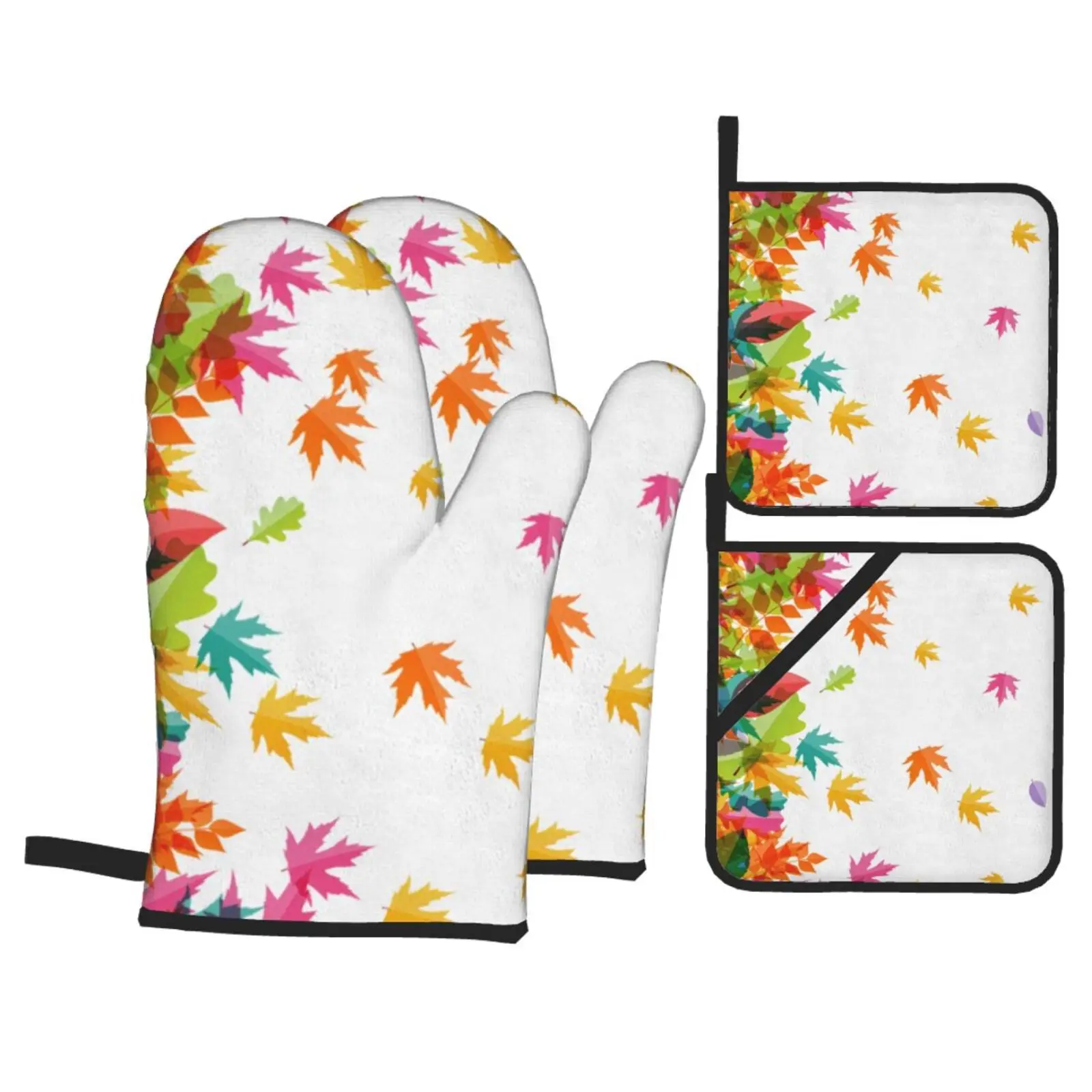 Heat Resistant Gloves for Hot Oven Mitt Glove 4-piece Set Original Hand Mitts Pot Holders and Oven Mittens Kitchen Gadget Sets
Heat Resistant Gloves for Hot Oven Mitt Glove 4-piece Set Original Hand Mitts Pot Holders and Oven Mittens Kitchen Gadget Sets