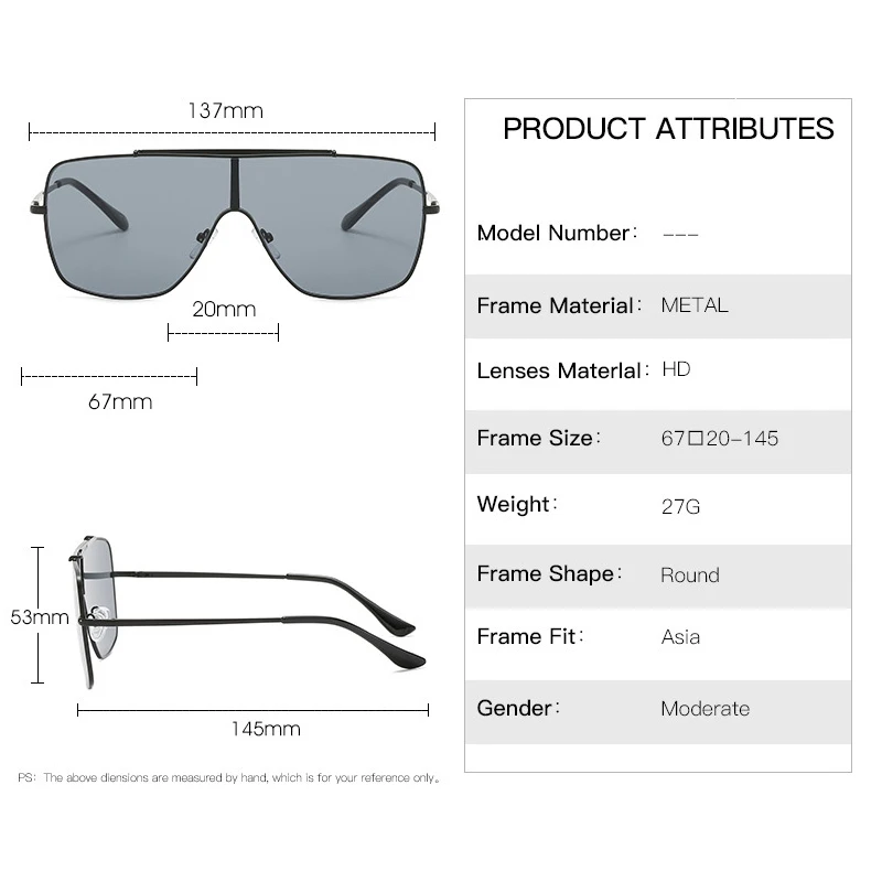 2020 New Luxury Fashion conjoined oversize Gradient sunglasses punk unisex fashion Vintage Drive sunglasses UV oculos feminino
2020 New Luxury Fashion conjoined oversize Gradient sunglasses punk unisex fashion Vintage Drive sunglasses UV oculos feminino