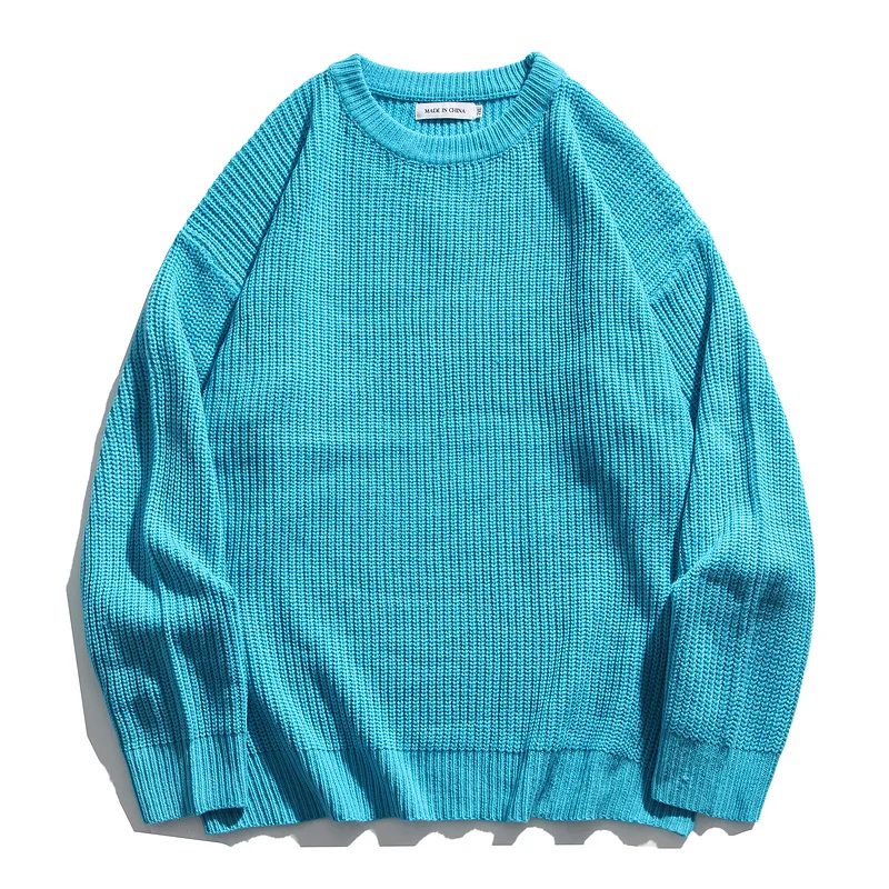 Mens Solid Knit Sweater Streetwear HipHop 2020 Autumn Winter Men Vintage Harajuku Loose Knitted Couple Pullover Tops 10-Color
Mens Solid Knit Sweater Streetwear HipHop 2020 Autumn Winter Men Vintage Harajuku Loose Knitted Couple Pullover Tops 10-Color