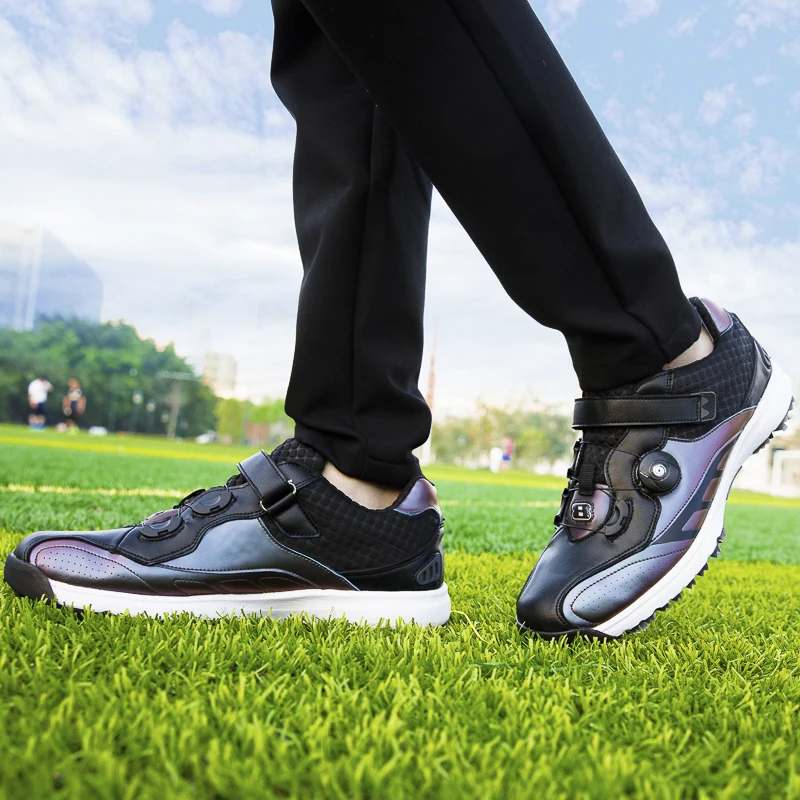Профессиональная обувь для гольфа белая синяя противоскользящая спортивная