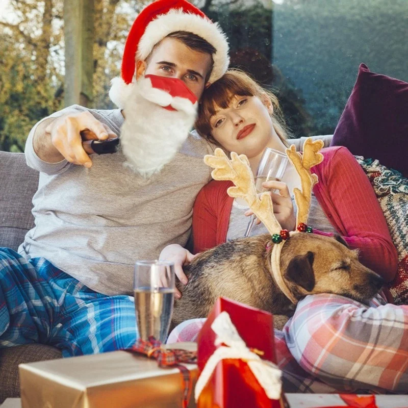 1PC Christmas Funny Beard Decoration Mask Santa Beard Full Set Of White Christmas Decorations Rabbit Fur Beard Character Beard 
1PC Christmas Funny Beard Decoration Mask Santa Beard Full Set Of White Christmas Decorations Rabbit Fur Beard Character Beard