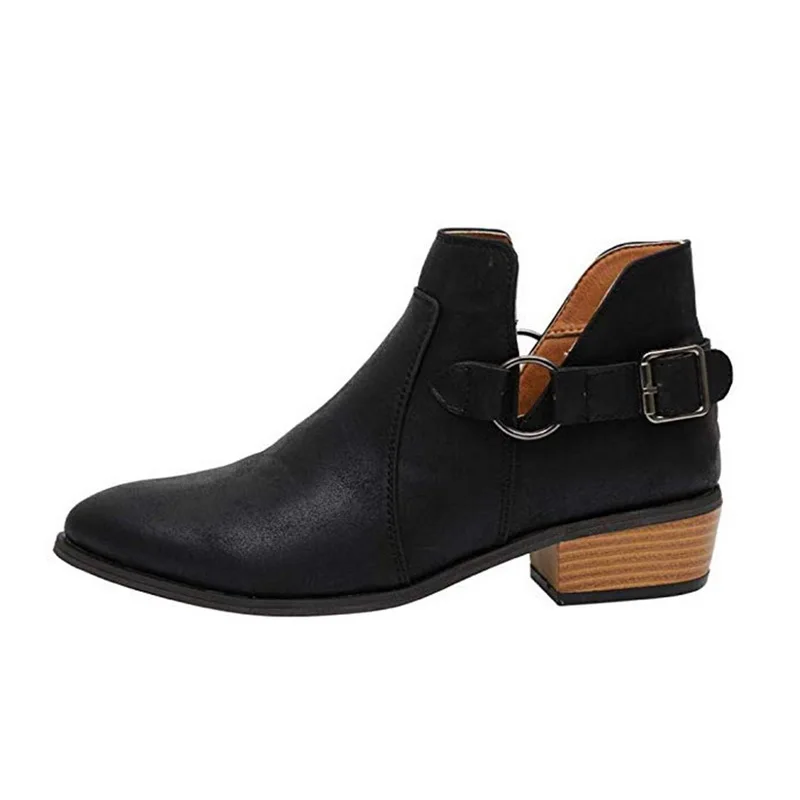 Women Ankle Boots 2019 Autumn Female Casual Shoes Woman Flat Fashion Platform Round Toe Buckle Strap Solid Comfortable Hot Sale
Women Ankle Boots 2019 Autumn Female Casual Shoes Woman Flat Fashion Platform Round Toe Buckle Strap Solid Comfortable Hot Sale